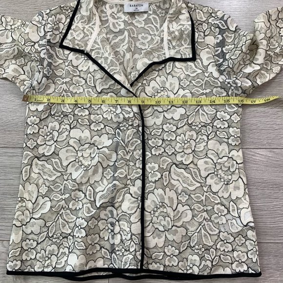 Aritzia Babaton Hopkins Cream Lace Blouse Top - Picture 10 of 12